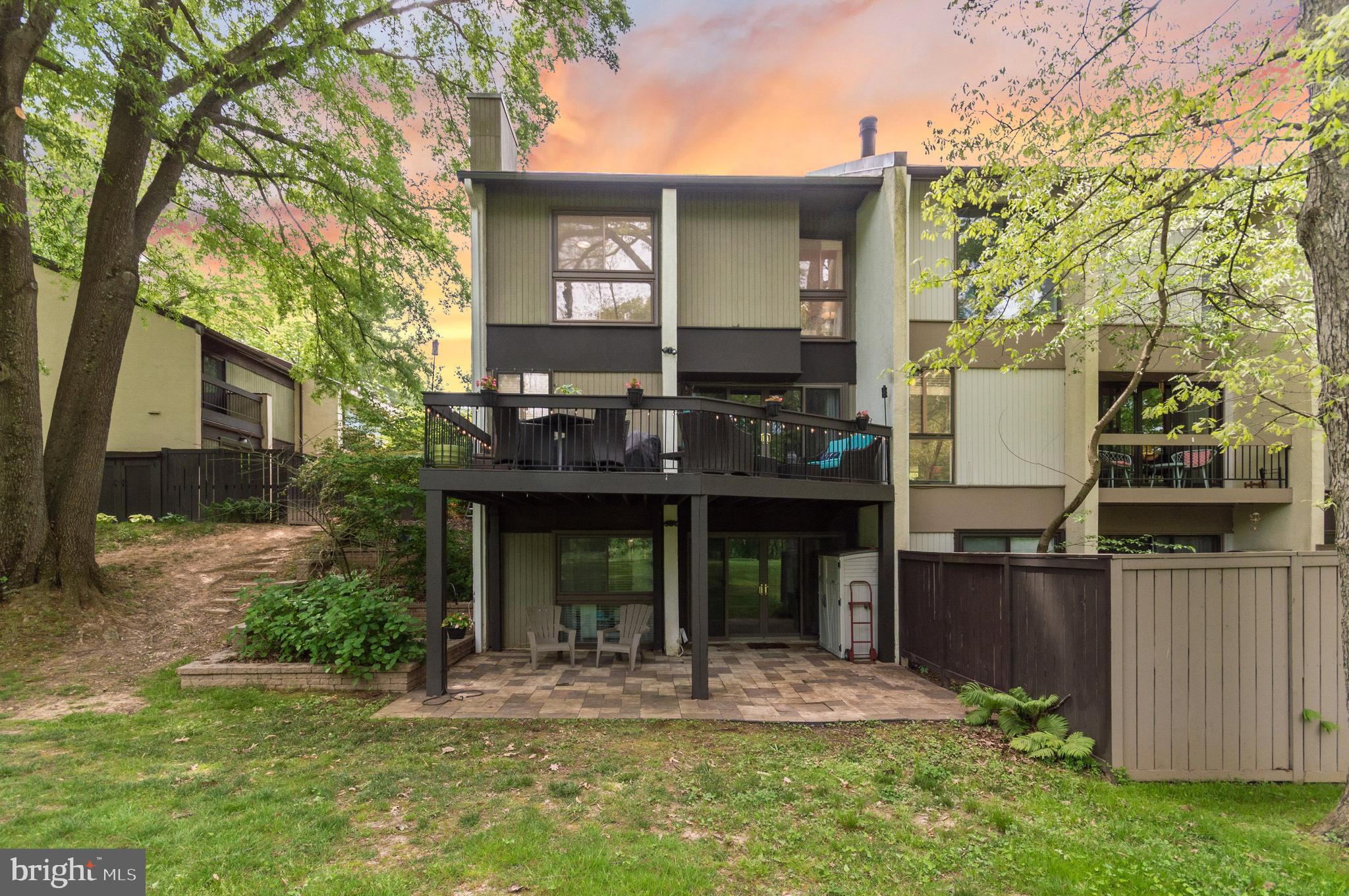 11610 Newbridge Court Reston, VA 20191 - Photo 17 of 21 2 outdoor spaces in back: ground patio & top deck