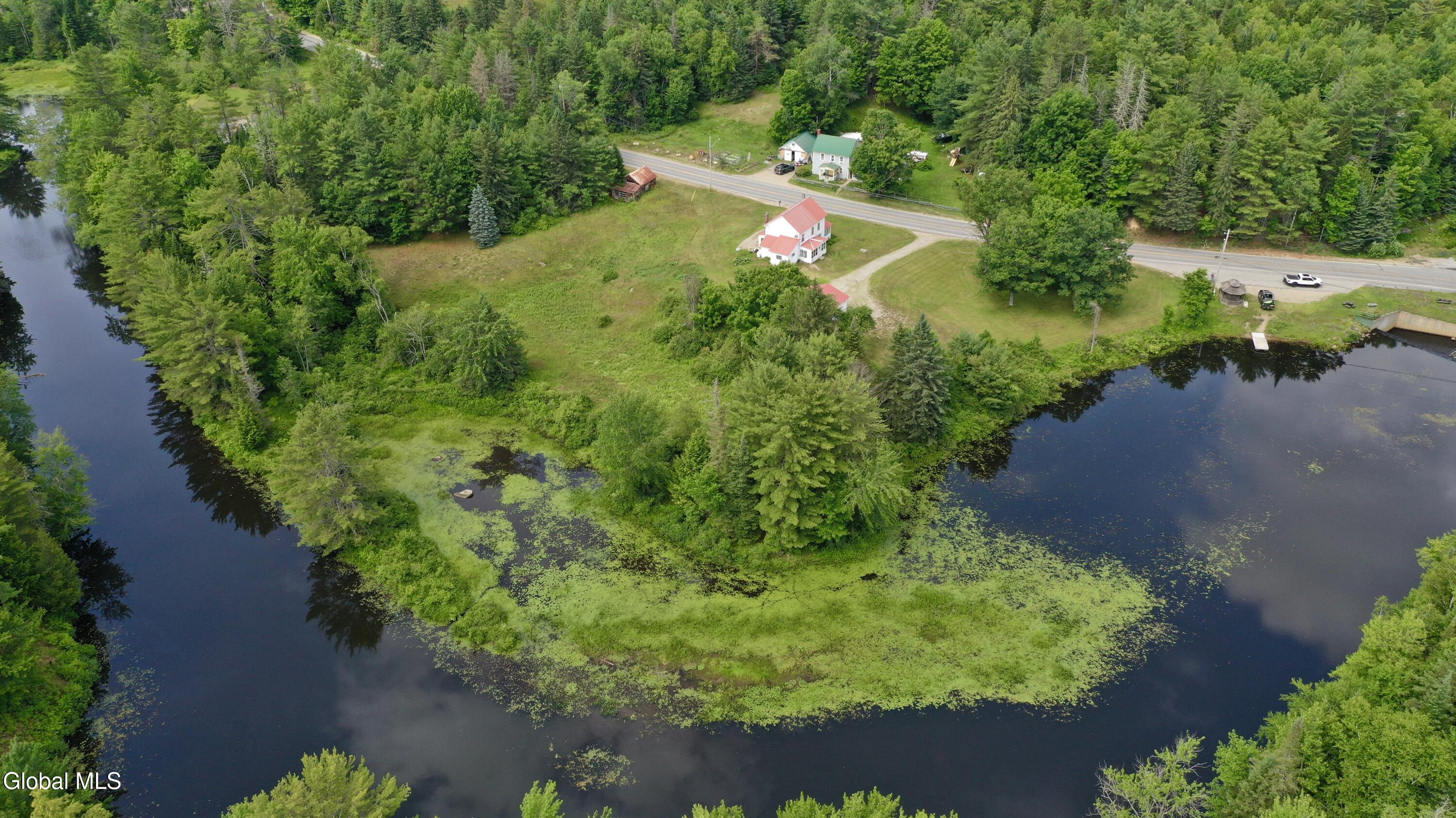574 Morse Memorial Highway Minerva, NY 12857 - Photo 1 of 42 Aerial view 1