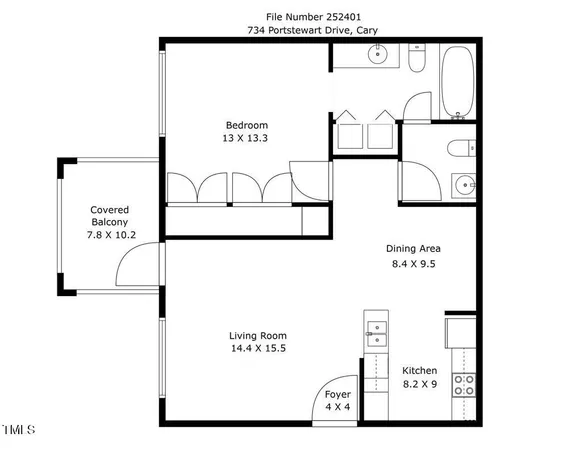 $244,900 | 734 Portstewart Drive, Cary, NC 27519