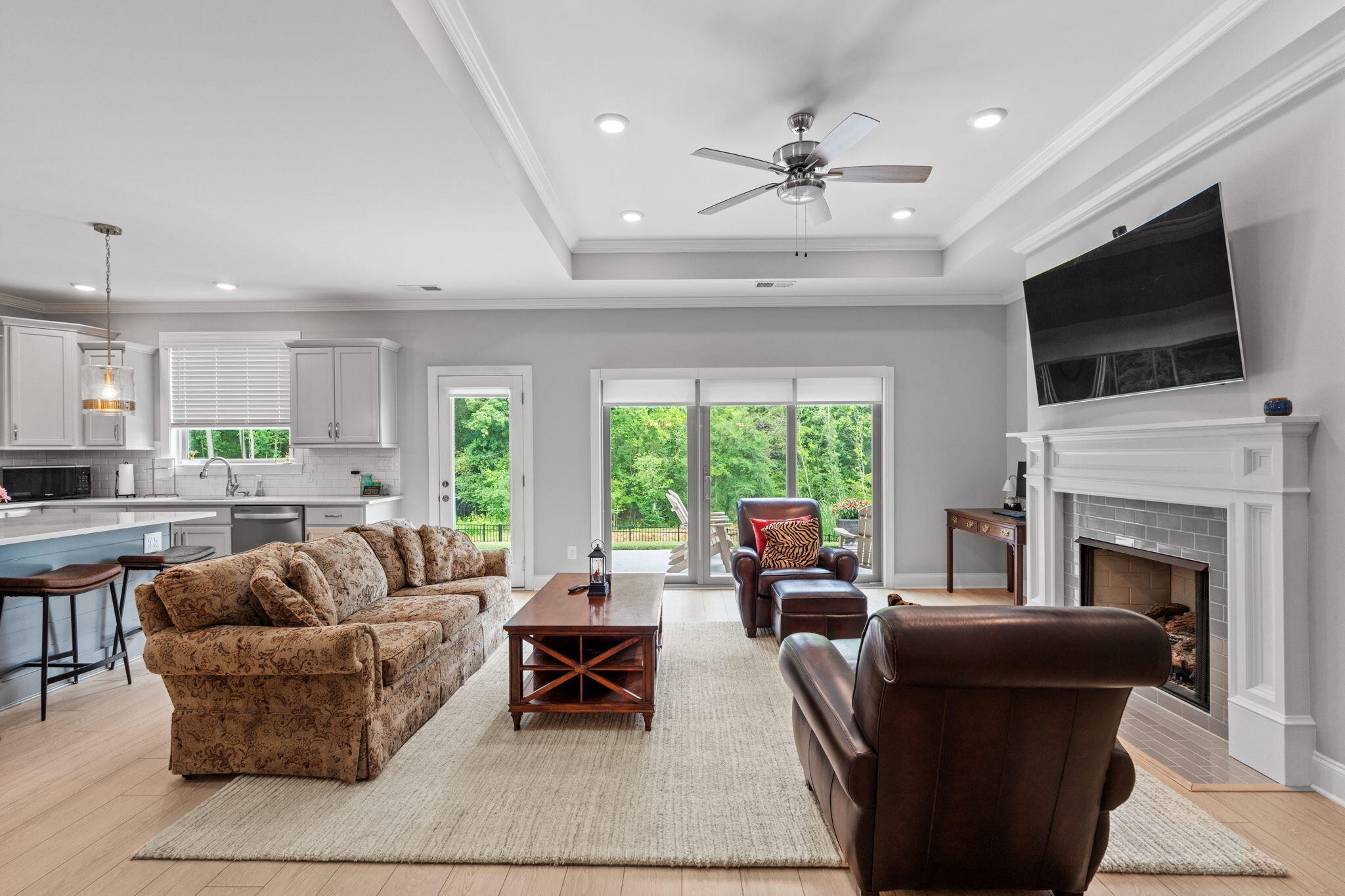 3144 Destination Trail Northwest Cleveland, TN 37312 - Photo 4 of 33 a living room with furniture fireplace and flat screen tv