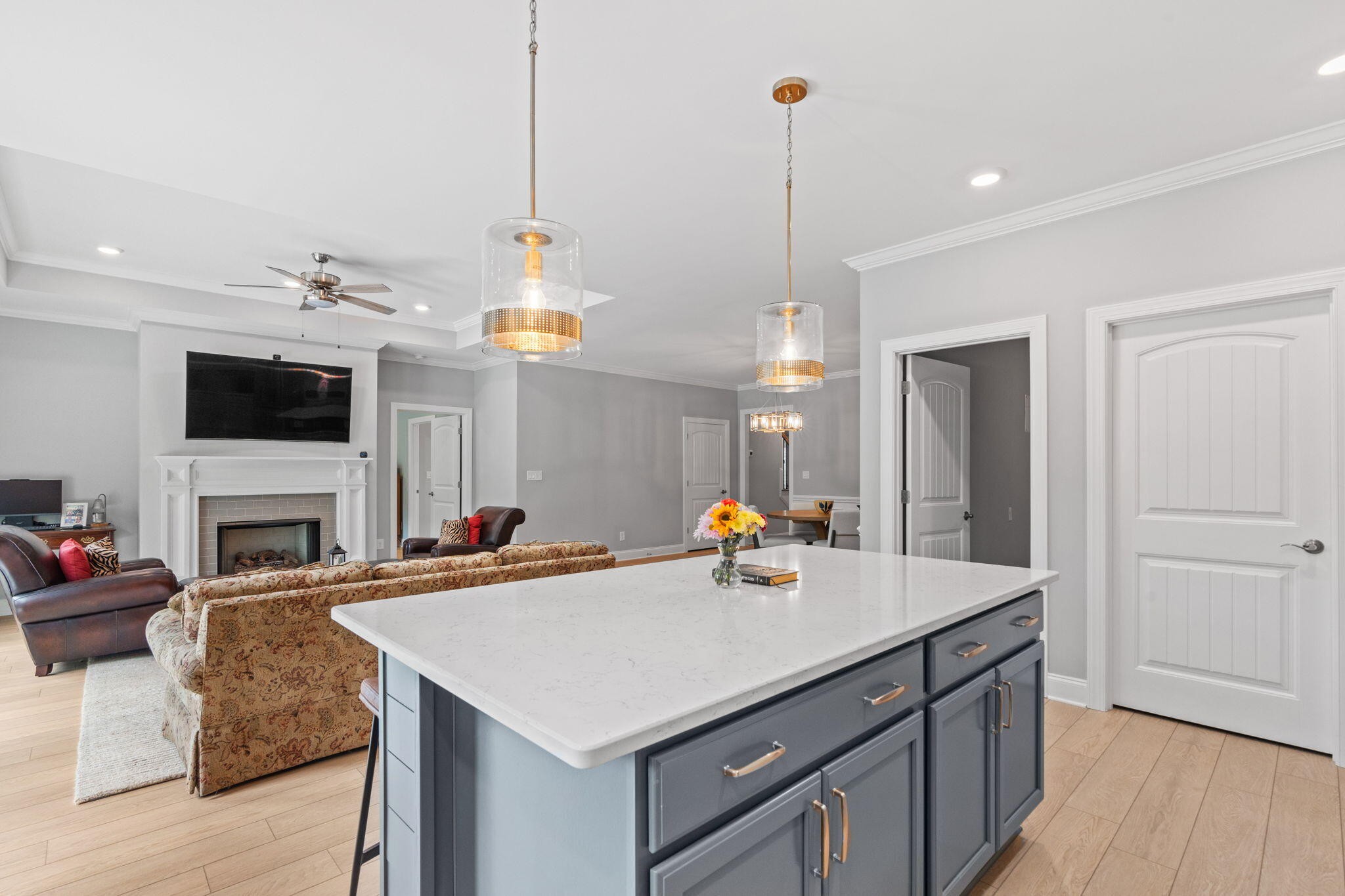 3144 Destination Trail Northwest Cleveland, TN 37312 - Photo 9 of 33 a view of living room with furniture and fireplace