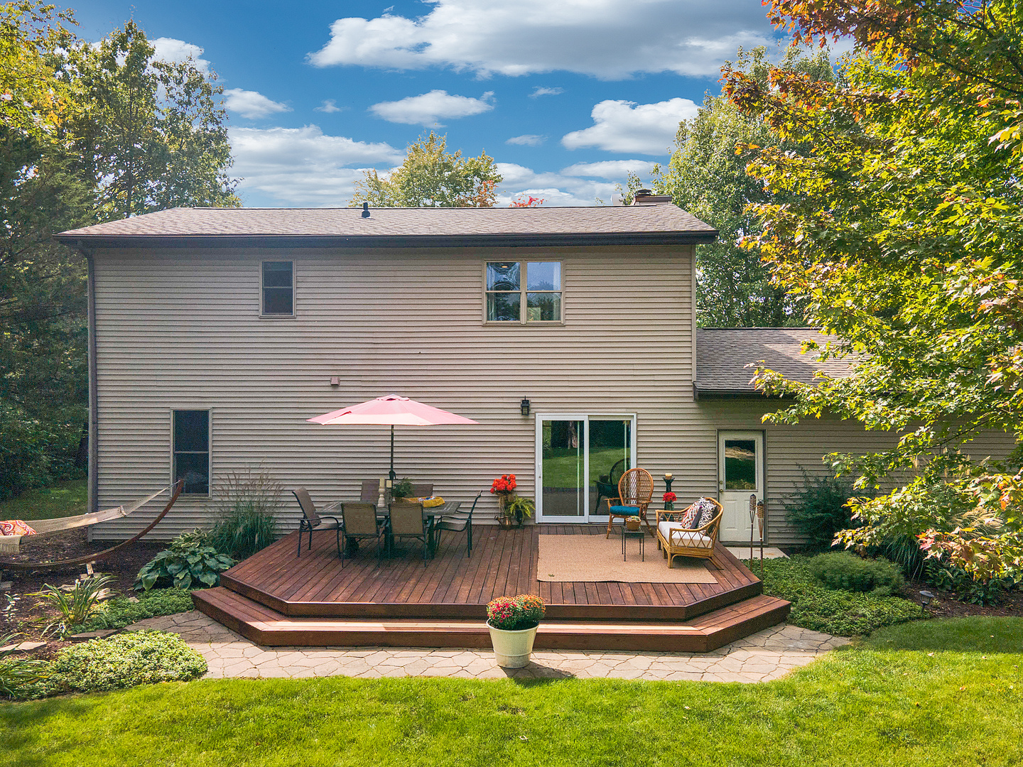 804 Kickapoo Drive Danvers, IL 61732 - Photo 19 of 33 a view of house with backyard and outdoor seating