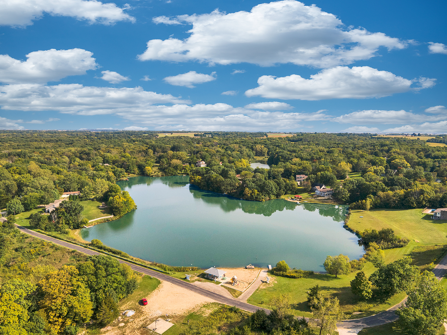 804 Kickapoo Drive Danvers, IL 61732 - Photo 27 of 33 a view of a city and lake view