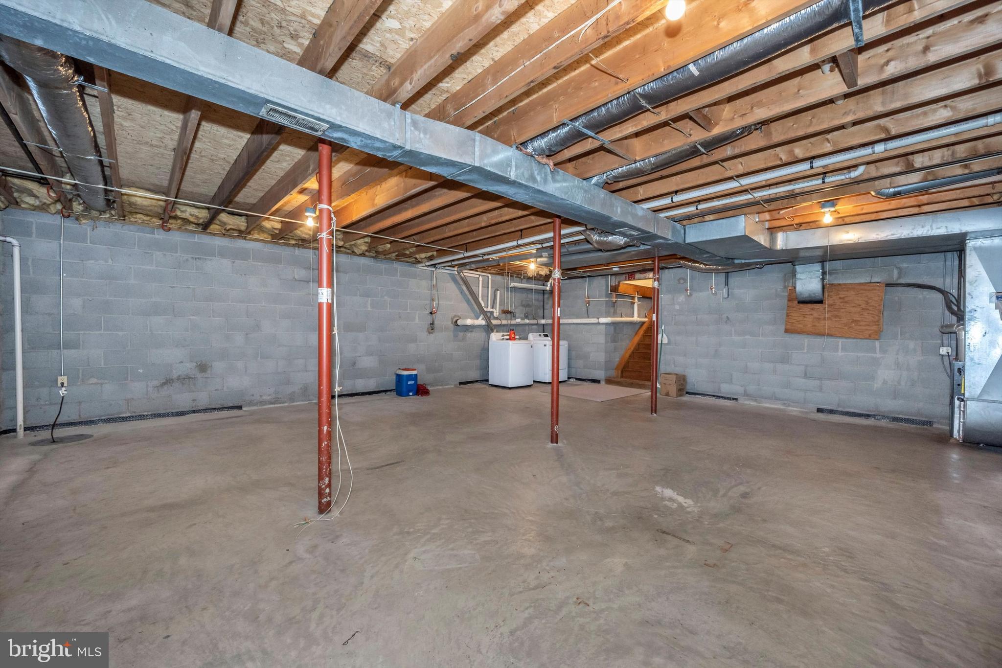107 Fairview Avenue Frederick, MD 21701 - Photo 40 of 53 Unfinished basement awaiting your finishing touche