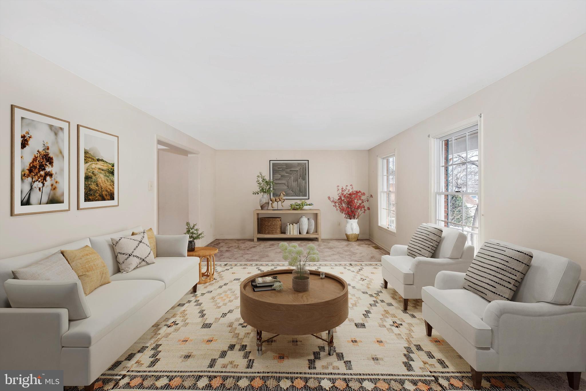 107 Fairview Avenue Frederick, MD 21701 - Photo 6 of 53 Staged Living Room