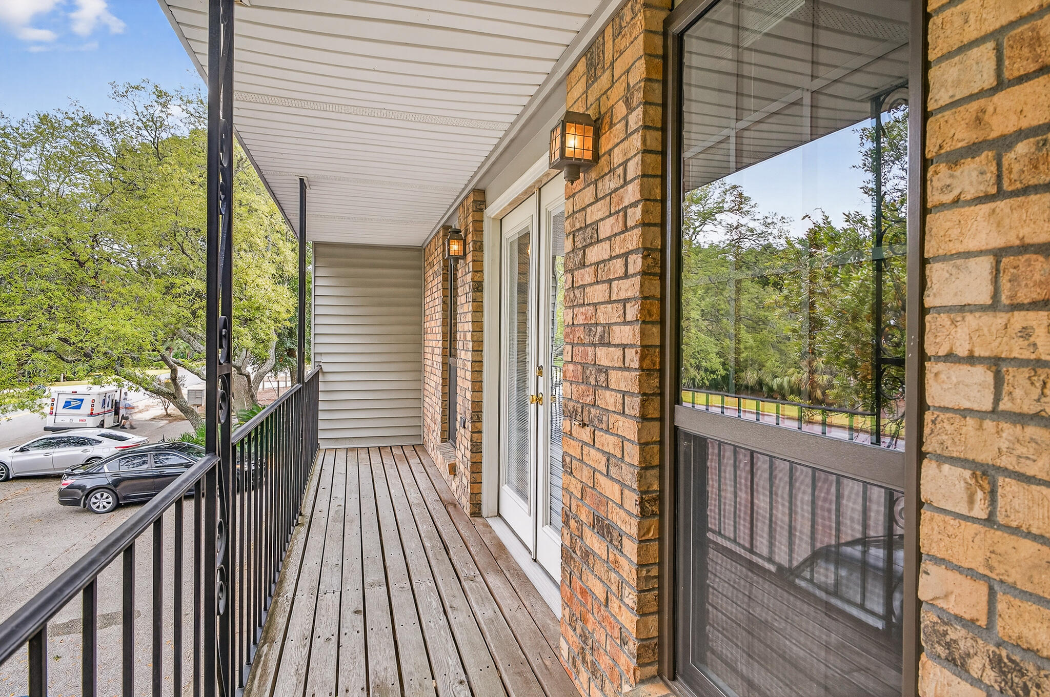 96 Yacht Club Drive, Unit 1 Fort Walton Beach, FL 32548 - Photo 39 of 43 a view of a balcony with wooden floor