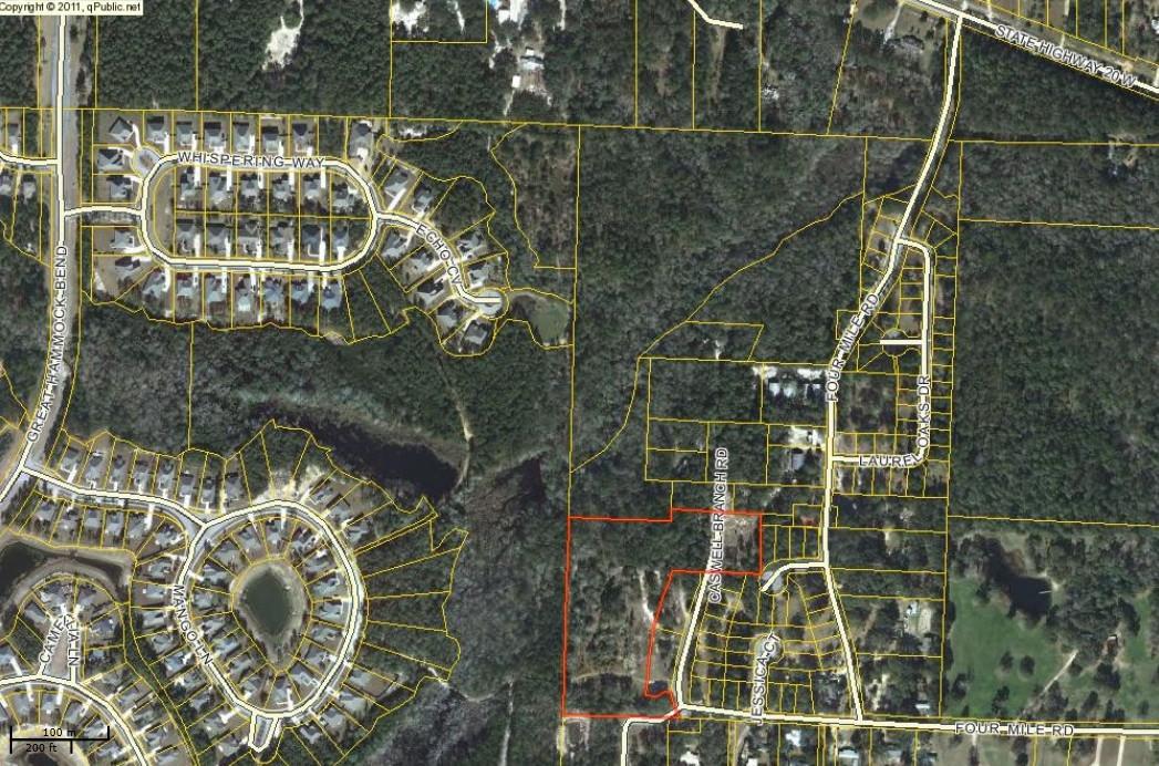 191 Caswell Branch Road Freeport, FL 32439 - Photo 17 of 18 Aerial - Backs to Hammock Bay