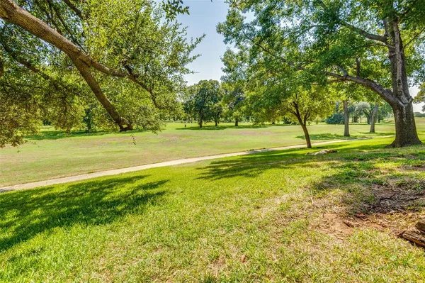 a view of an ocean with a big yard