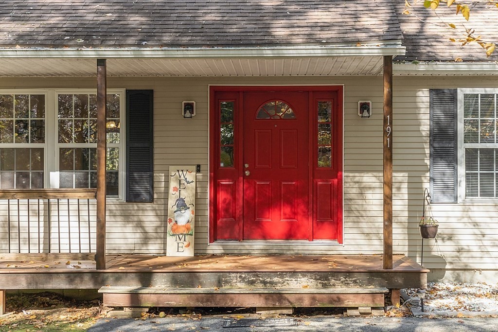 191 Popple Camp Road Petersham, MA 01366 - Photo 3 of 36 a view of a red door of the house