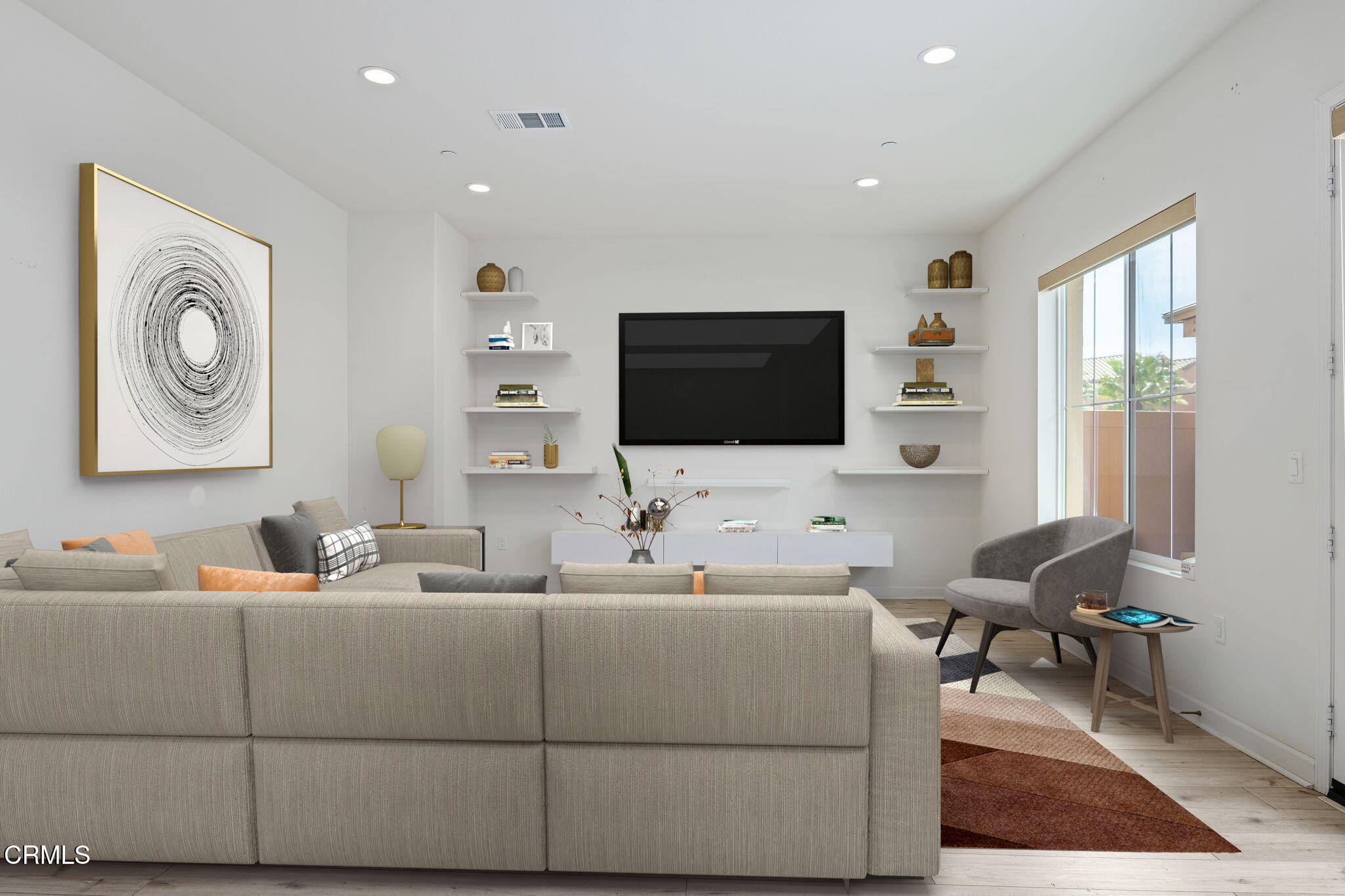 2355 Nicklaus Street Oxnard, CA 93036 - Photo 8 of 46 a living room with furniture and a flat screen tv