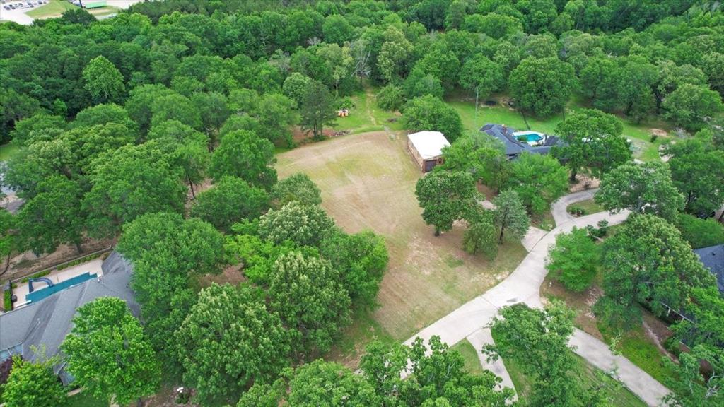 380 Timber Lakes Drive Powderly, TX 75473 - Photo 13 of 19 an aerial view of residential house with outdoor space and trees all around