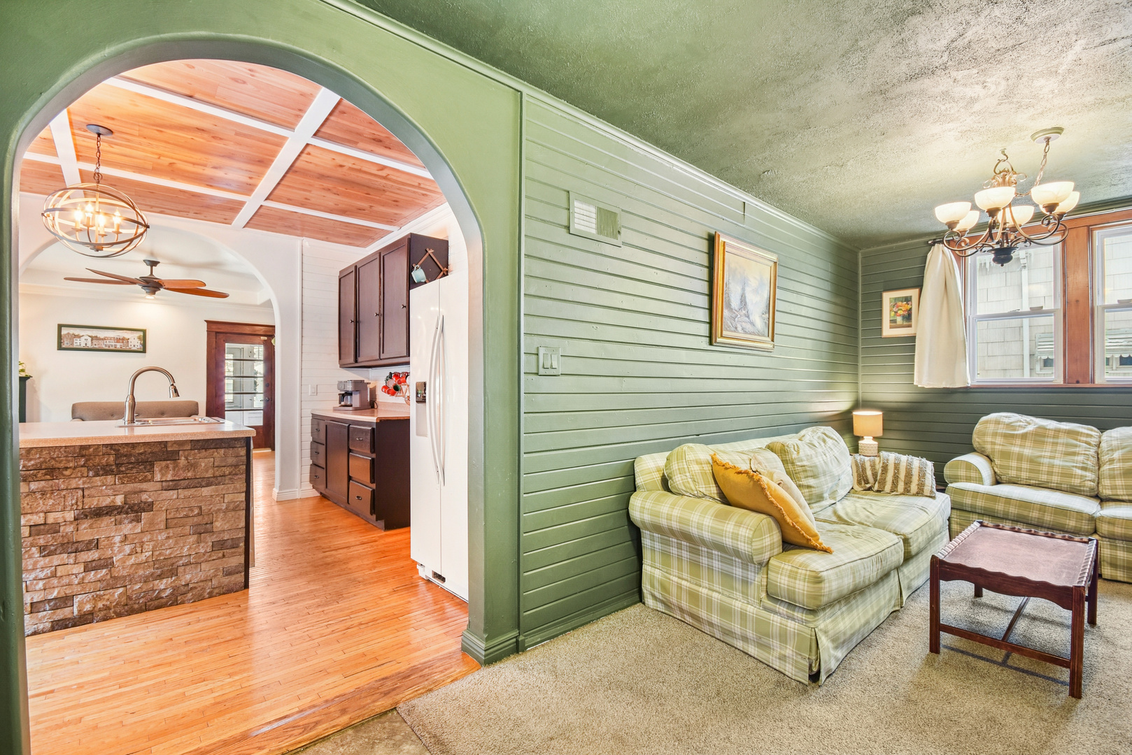 609 East Chapin Street Morris, IL 60450 - Photo 16 of 36 a outdoor living space with furniture and a fireplace