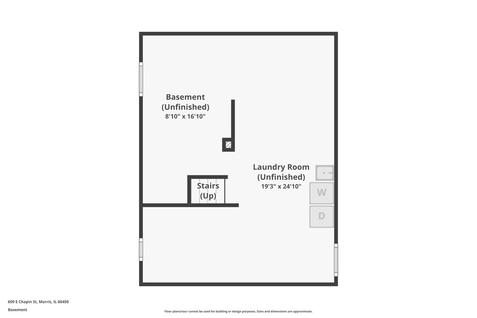 609 East Chapin Street Morris, IL 60450 - Photo 34 of 36 a picture of a room with a floor plan