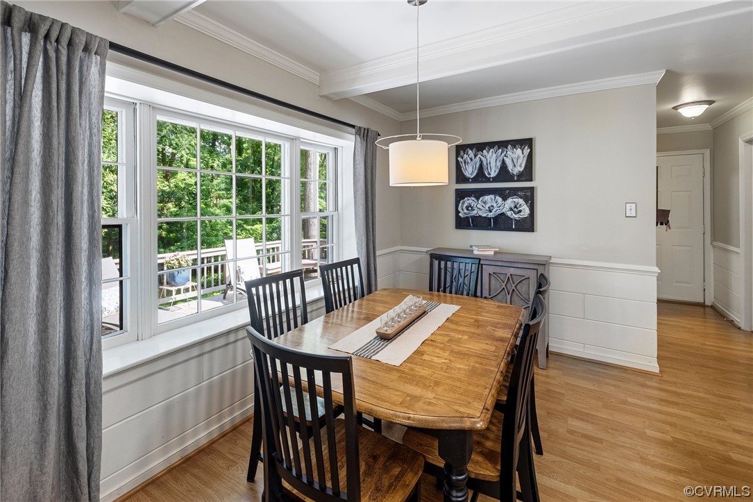 1513 Willingham Road Henrico, VA 23238 - Photo 15 of 40 a view of a dining room with furniture window and wooden floor