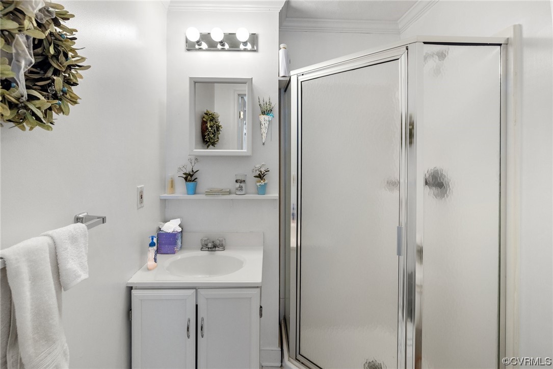 1513 Willingham Road Henrico, VA 23238 - Photo 28 of 40 a bathroom with a shower and cabinets