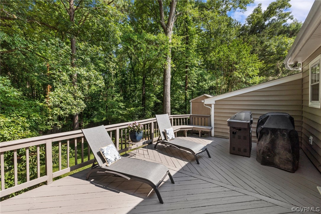 1513 Willingham Road Henrico, VA 23238 - Photo 39 of 40 a view of a deck with wooden floor and fence