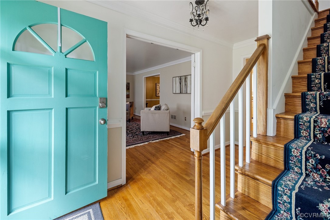 1513 Willingham Road Henrico, VA 23238 - Photo 4 of 40 a view of an entryway with staircase