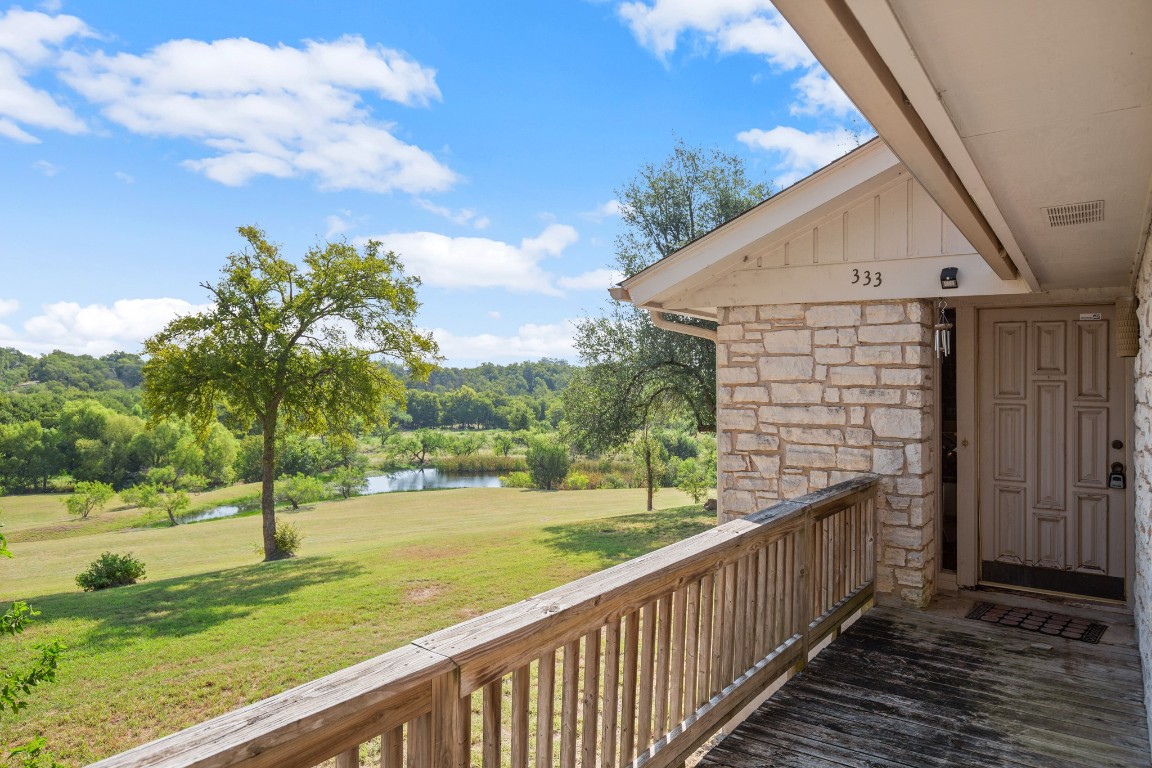 333 County Road 166 Georgetown, TX 78626 - Photo 7 of 36 a view of a porch with a yard