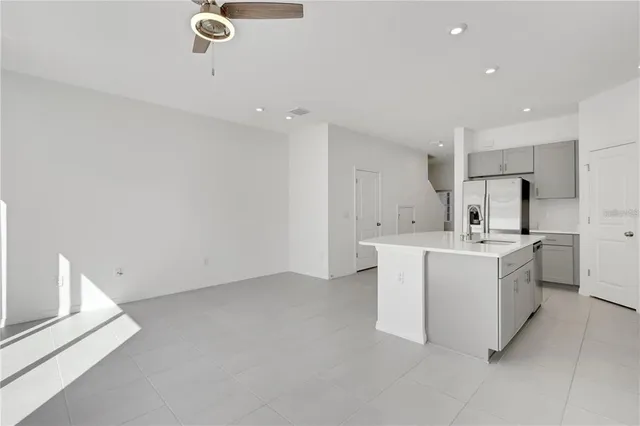 a view of an empty room