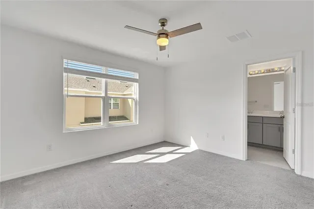 a view of an empty room