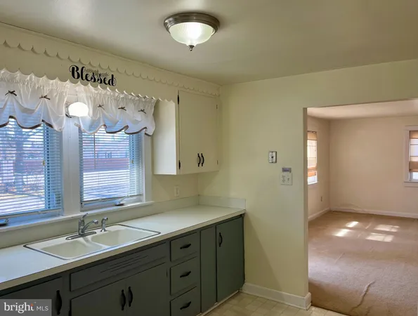 a bathroom with a sink a mirror and a shower