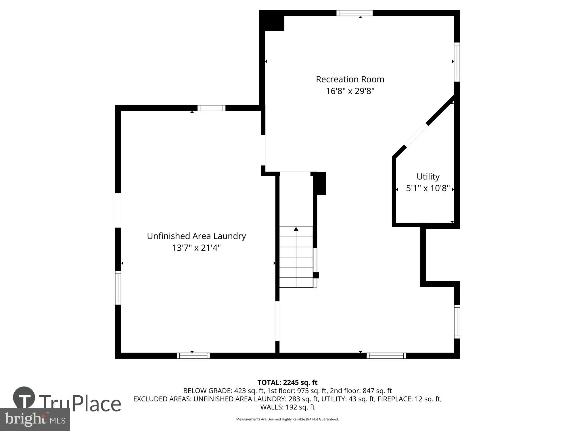 229 Gralan Road Baltimore, MD 21228 - Photo 89 of 89 Basement floor plan