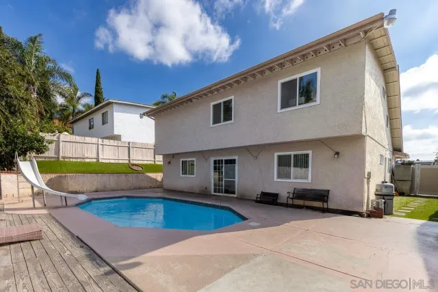 a view of a house with a patio