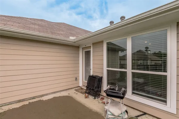 a view of a door and chair