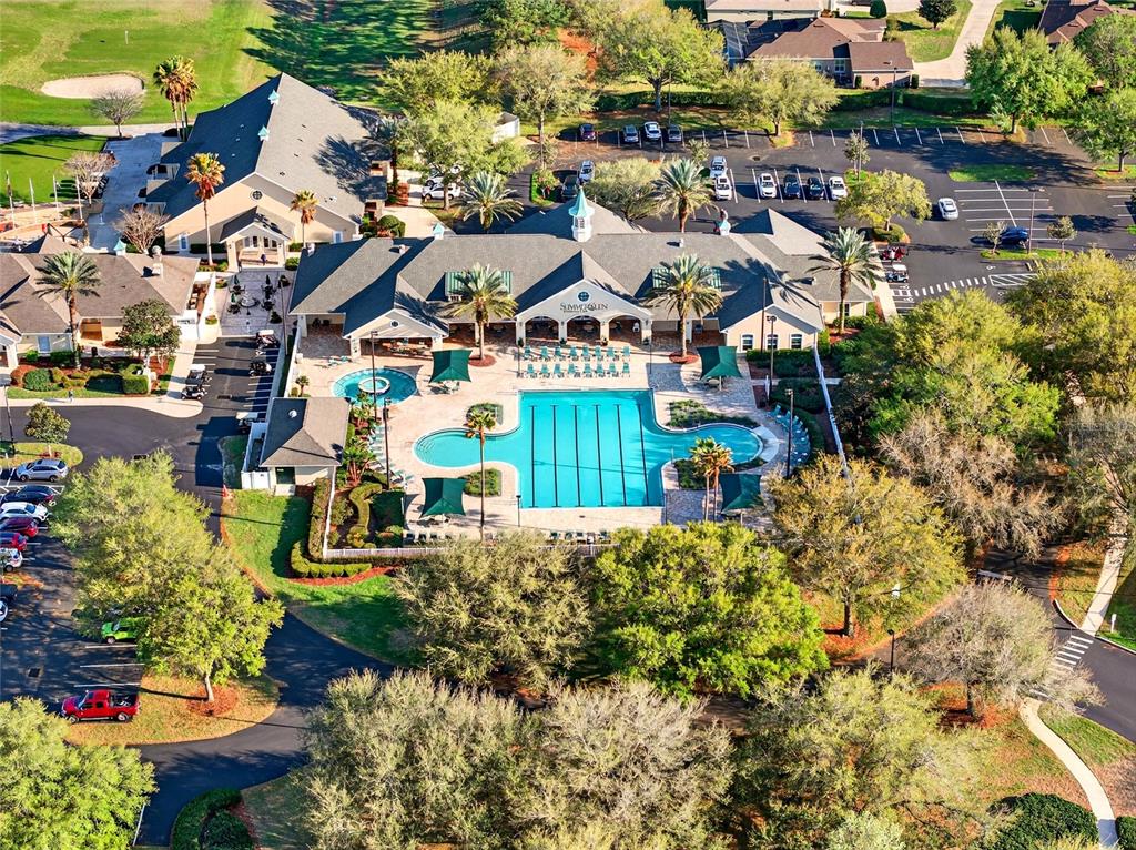 1706 Southwest 156th Lane Ocala, FL 34473 - Photo 37 of 44 an aerial view of a house with a yard basket ball court and outdoor seating