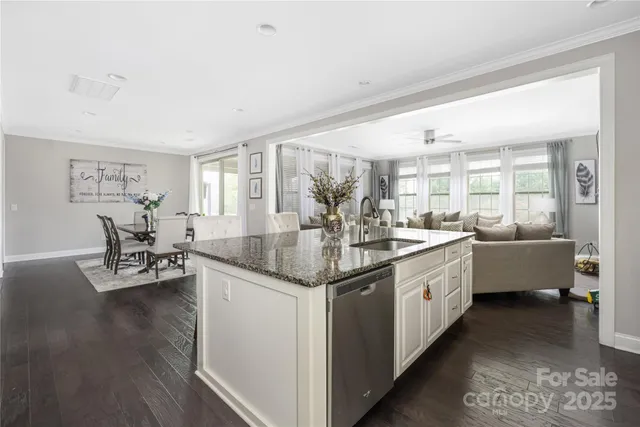 a kitchen with granite countertop lots of counter top space