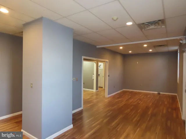 a view of hallway with a window