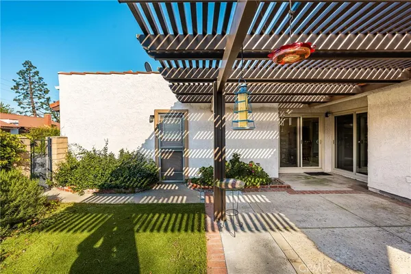 a view of a swimming pool and outdoor space