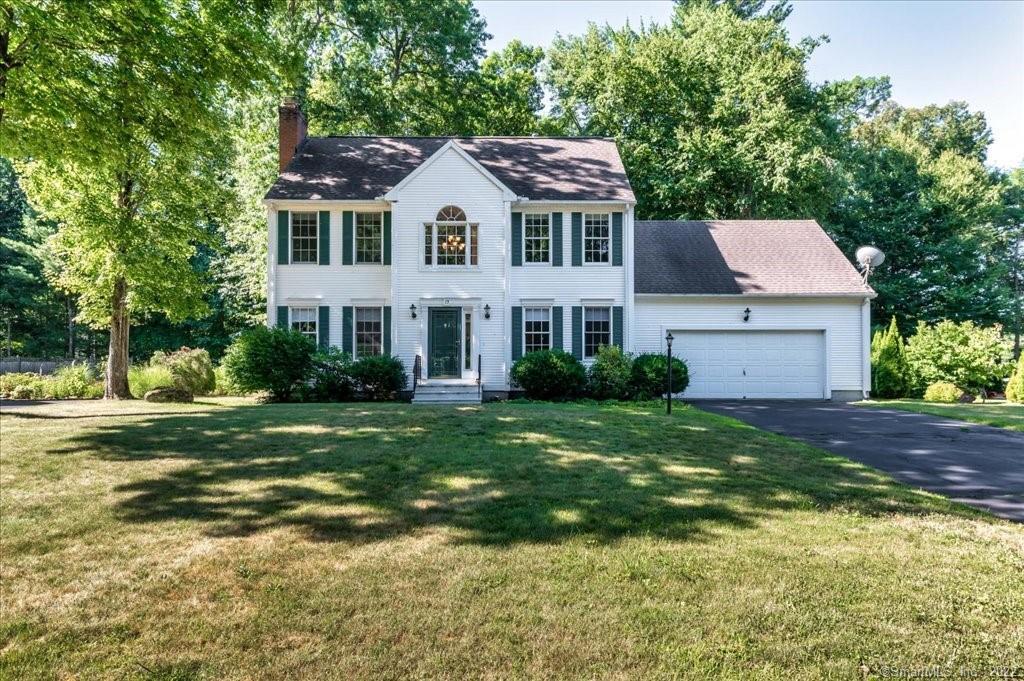15 Ice Pond Road Granby, CT 06035 - Photo 1 of 1 Beautiful Colonial on level, lightly wooded lot on a quiet Cul-de-Sac with easy access to Lake Basile