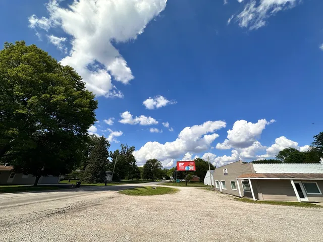 a view of a room with a chandelier