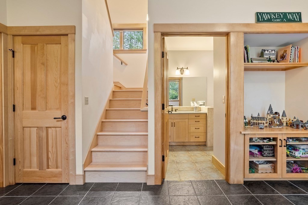 62 Buffam Road Pelham, MA 01002 - Photo 26 of 42 a view of a hallway with kitchen and entryway