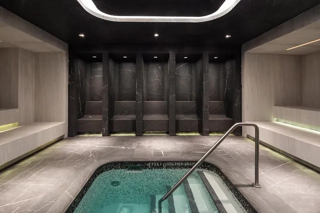 a room with gym equipment