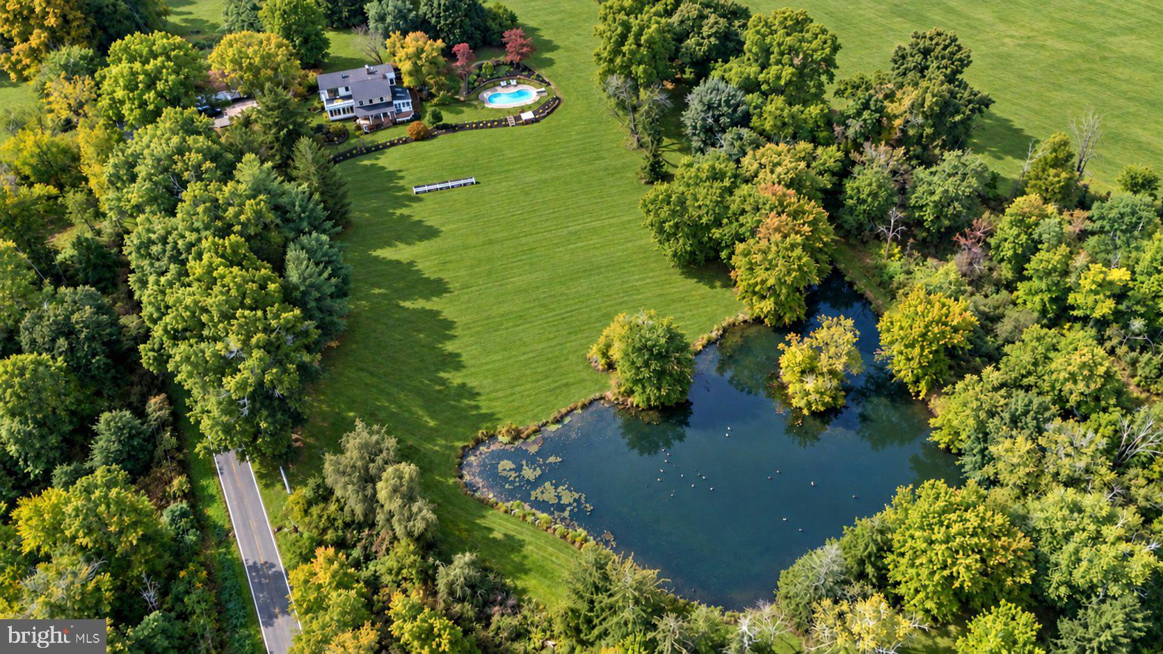 389 Reservoir Road Quakertown, PA 18951 - Photo 62 of 74 Aerial View of This Storybook Estate
