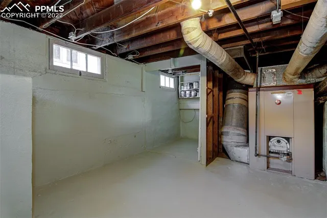 a view of storage and utility room