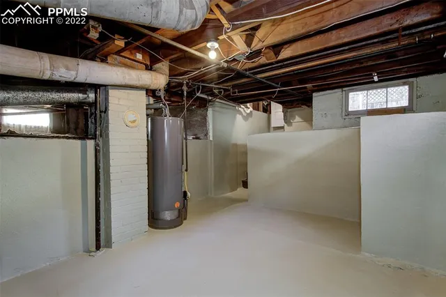 a view of storage and utility room