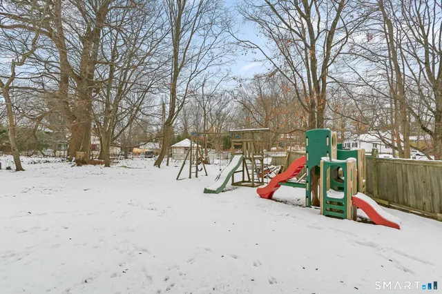a view of park with a bench