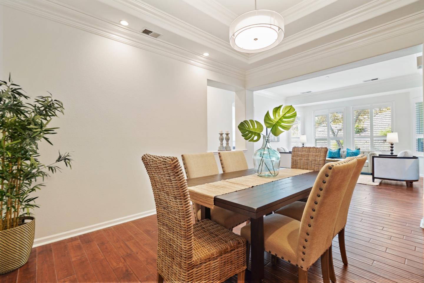 3066 Grey Eagle Drive Walnut Creek, CA 94595 - Photo 14 of 47 a view of a dining room with furniture and wooden floor