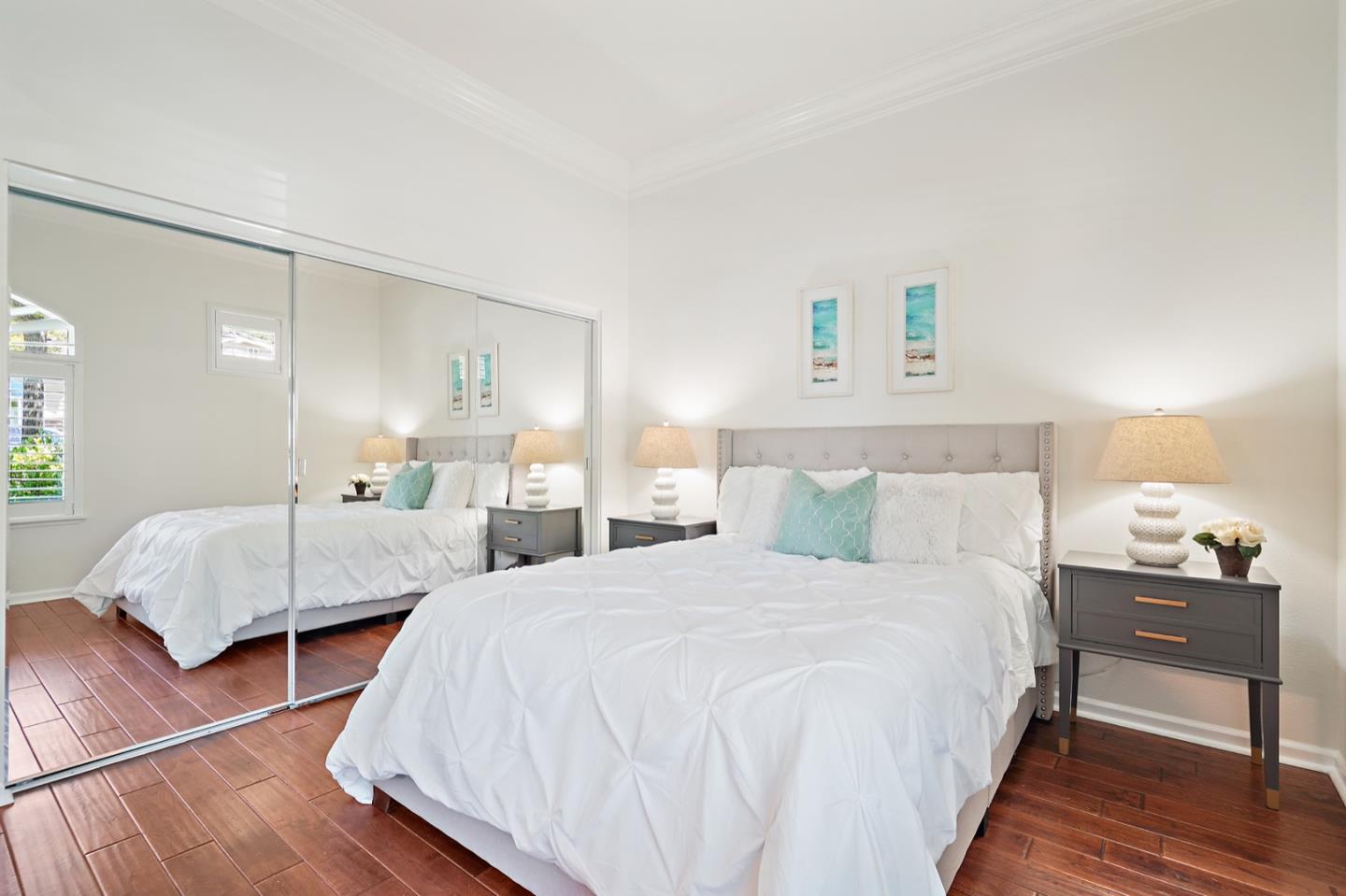 3066 Grey Eagle Drive Walnut Creek, CA 94595 - Photo 24 of 47 a bedroom with a bed and wooden floor