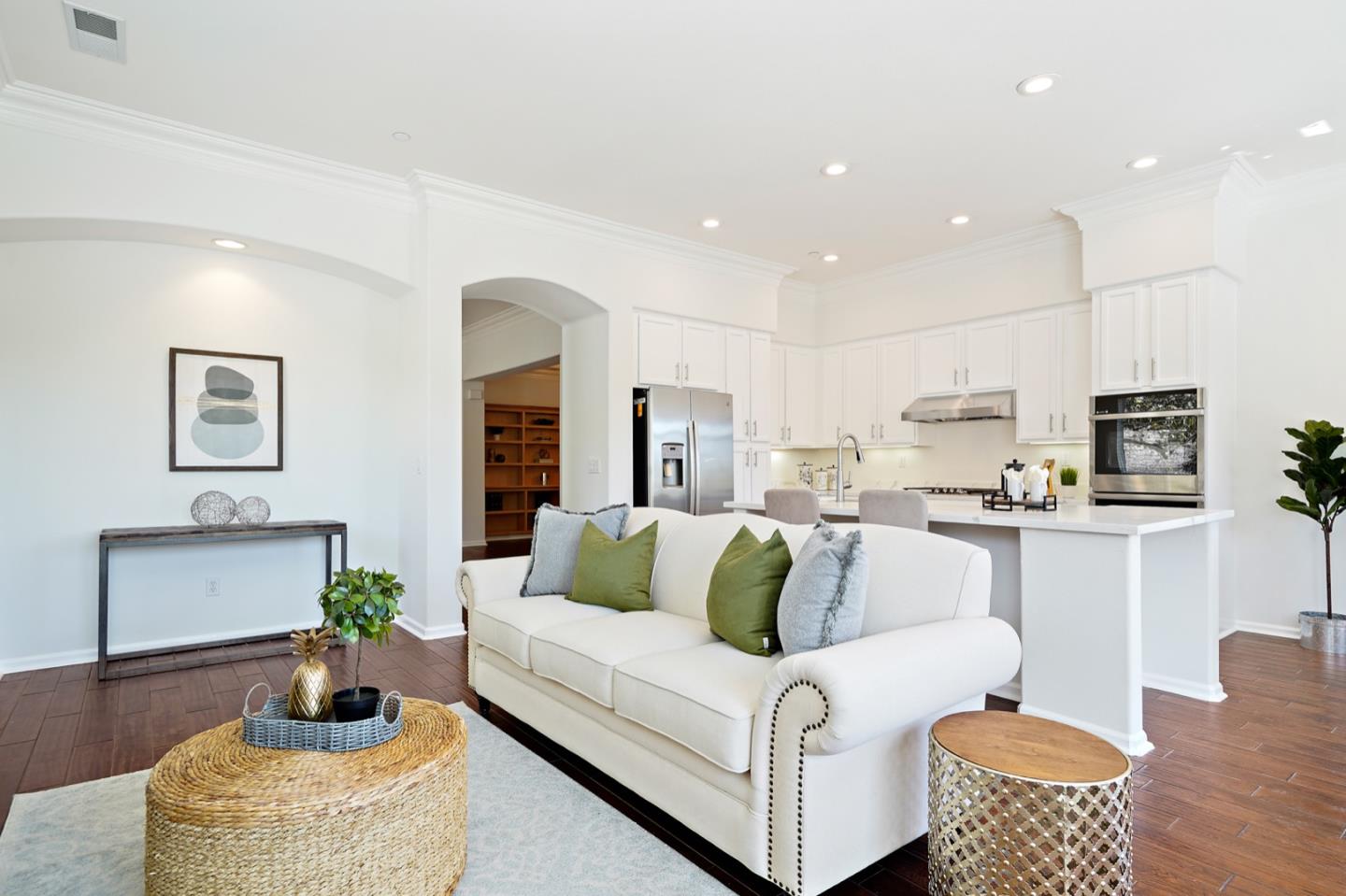 3066 Grey Eagle Drive Walnut Creek, CA 94595 - Photo 7 of 47 a living room with furniture a couch and kitchen view