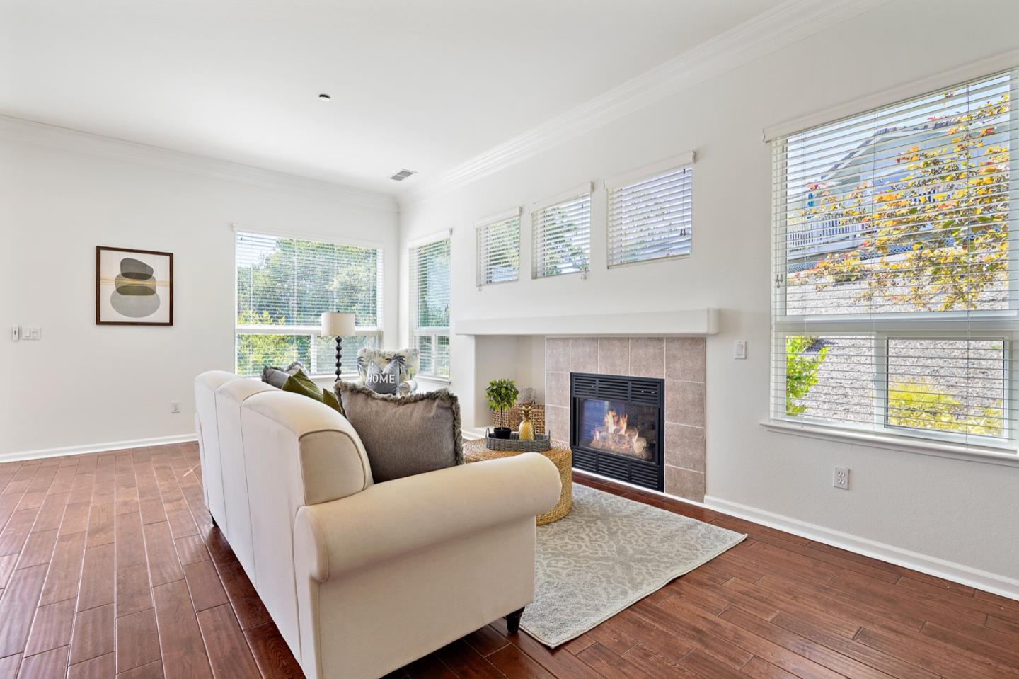 3066 Grey Eagle Drive Walnut Creek, CA 94595 - Photo 8 of 47 a living room with furniture and a fireplace