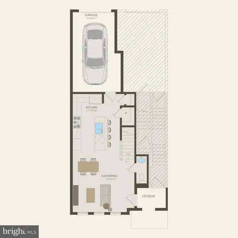 a view of building with a garden