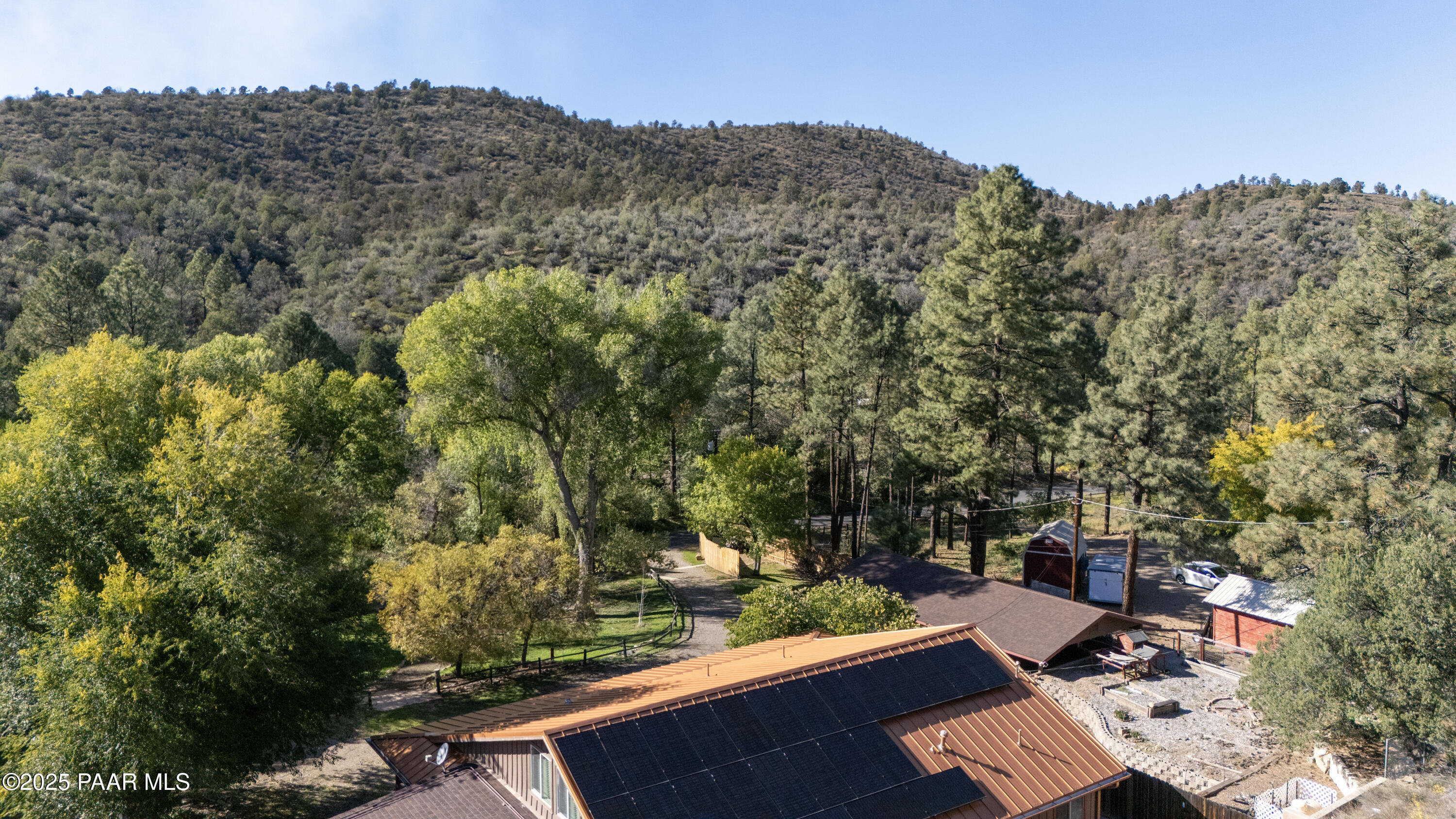 249 South Lynx Creek Road Prescott, AZ 86303 - Photo 109 of 124 an aerial view of a house with a yard