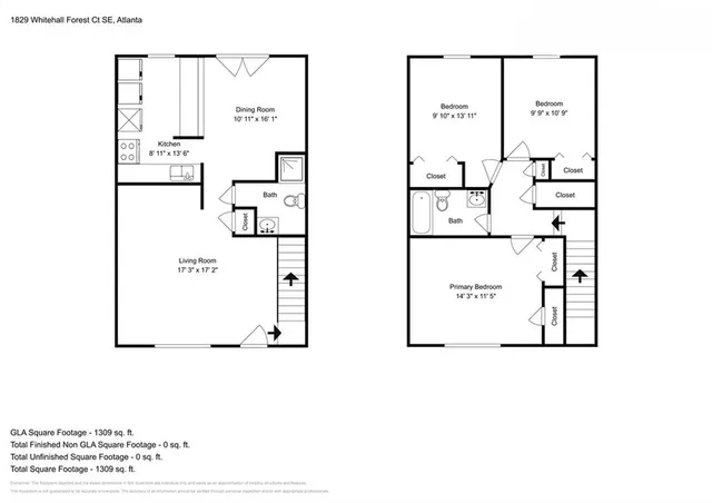 $1,200 | 1829 Whitehall Forest Court Southeast, Atlanta, GA 30316