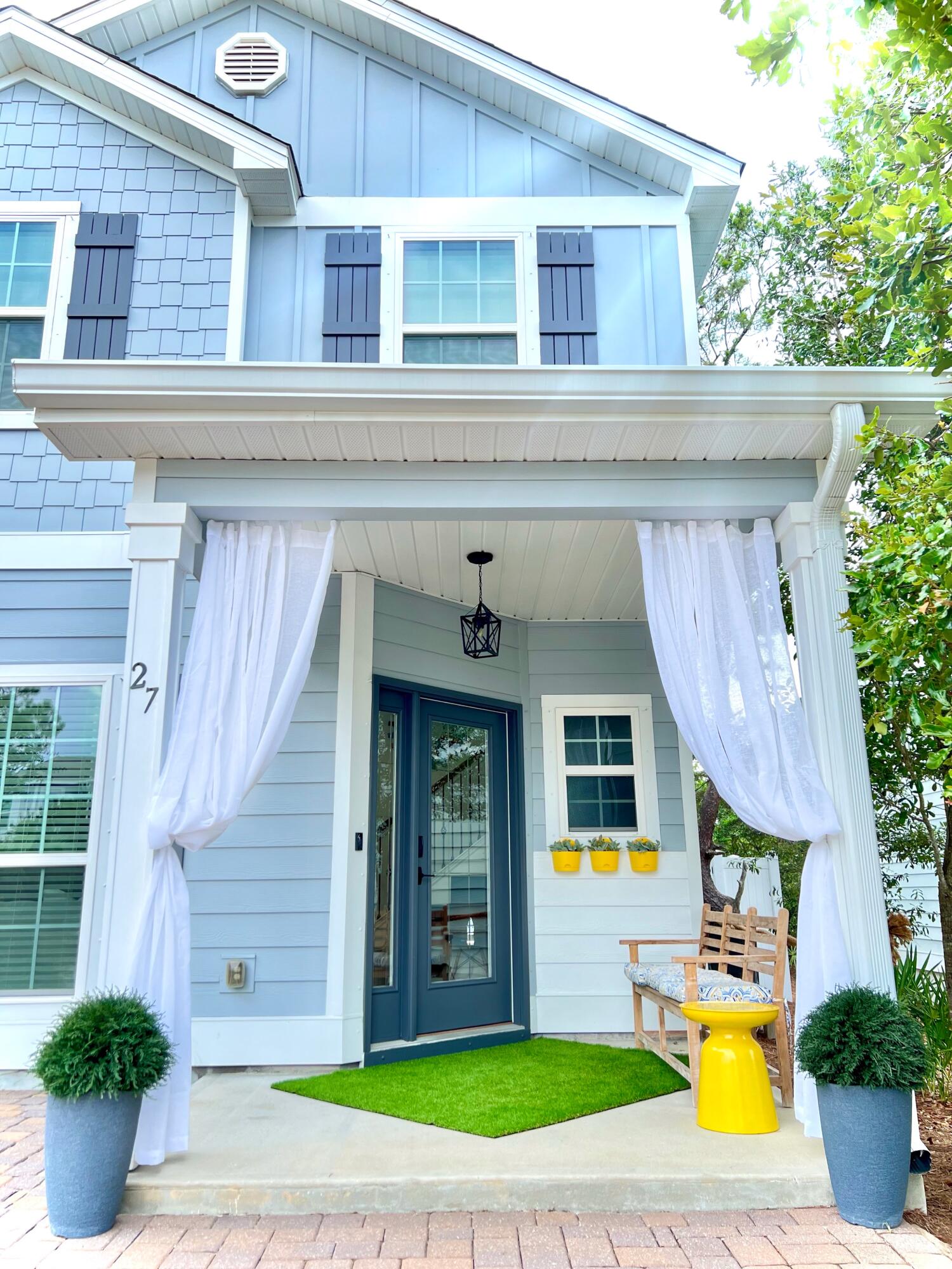 27 Grayling Way Inlet Beach, FL 32461 - Photo 30 of 33 a front view of house with outdoor seating