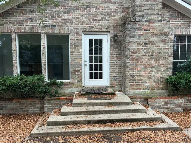 a front view of a house