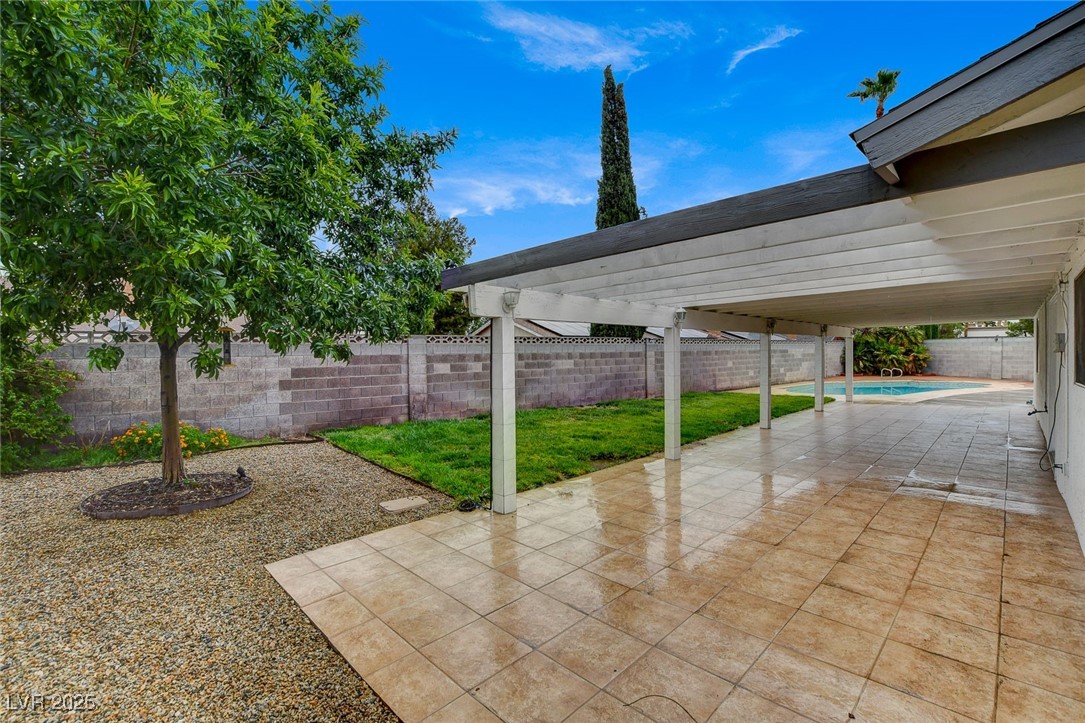 4430 Eureka Circle Las Vegas, NV 89103 - Photo 31 of 39 View of patio / terrace with a fenced backyard
